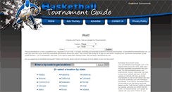 Desktop Screenshot of basketballtournamentguide.com