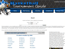 Tablet Screenshot of basketballtournamentguide.com